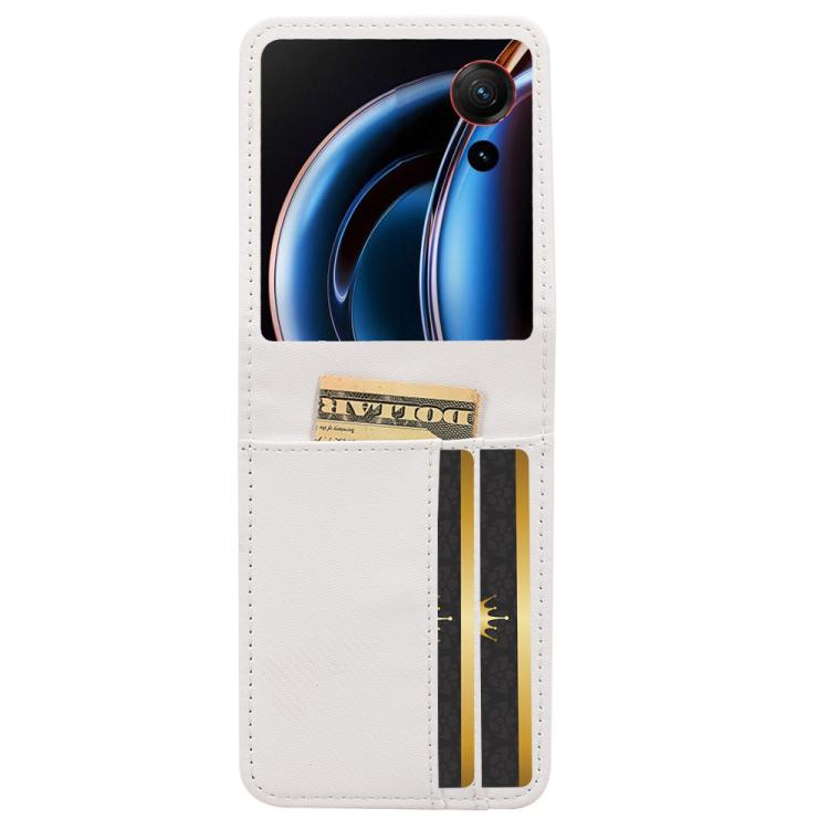 For ZTE nubia Flip3 Card Slot PU Leather PC Phone Case