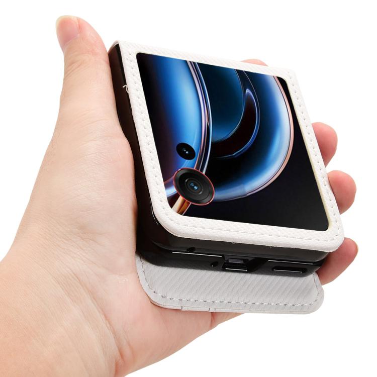 For ZTE nubia Flip3 Card Slot PU Leather PC Phone Case