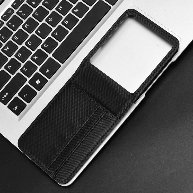 For ZTE nubia Flip3 Card Slot PU Leather PC Phone Case