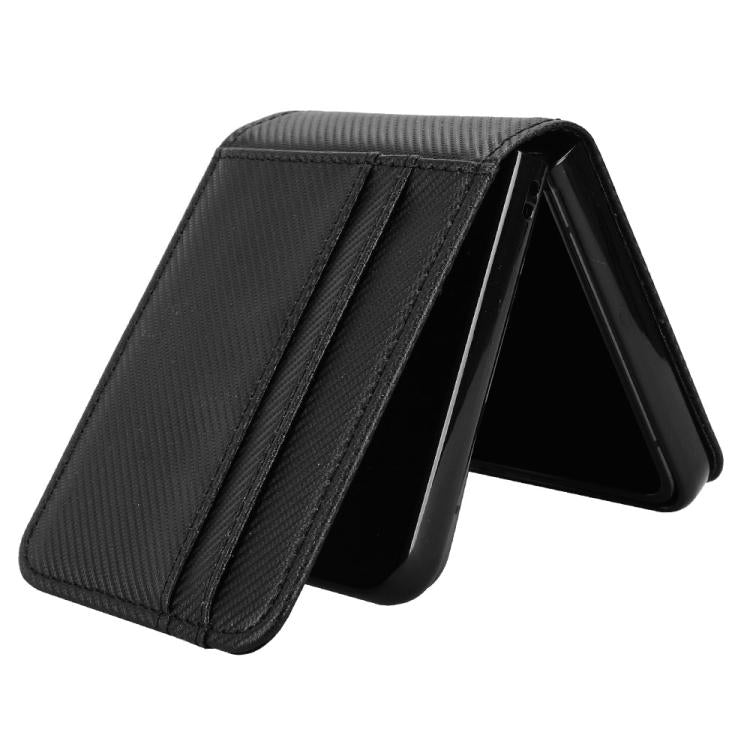 For ZTE nubia Flip3 Card Slot PU Leather PC Phone Case