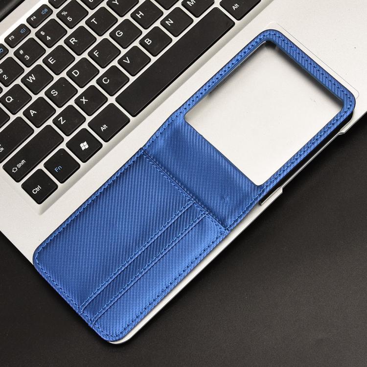 For ZTE nubia Flip3 Card Slot PU Leather PC Phone Case
