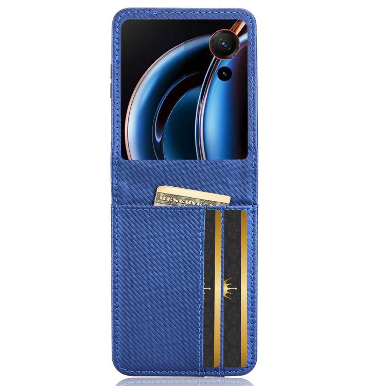 For ZTE nubia Flip3 Card Slot PU Leather PC Phone Case