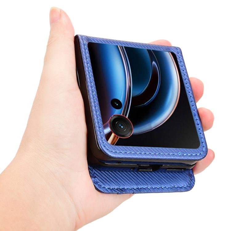 For ZTE nubia Flip3 Card Slot PU Leather PC Phone Case