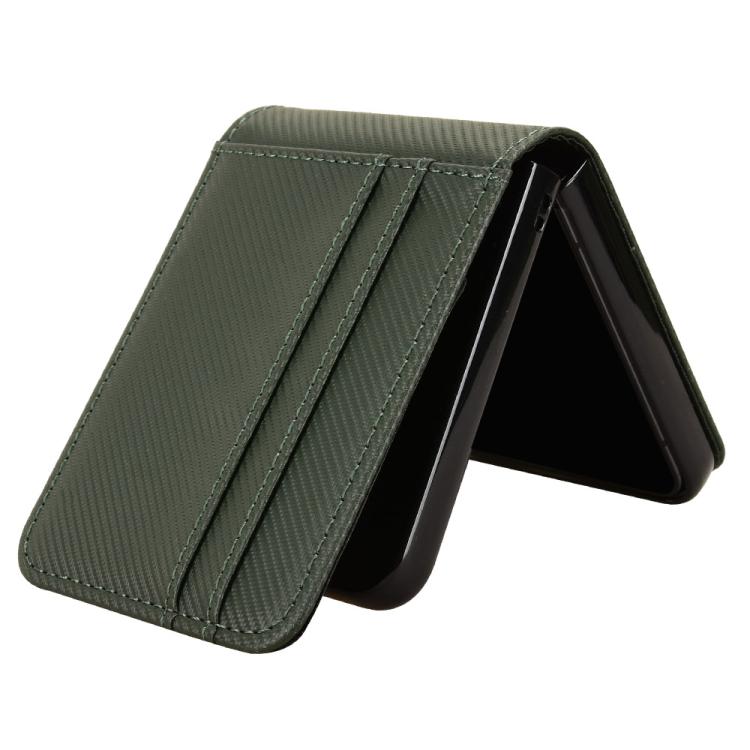 For ZTE nubia Flip3 Card Slot PU Leather PC Phone Case