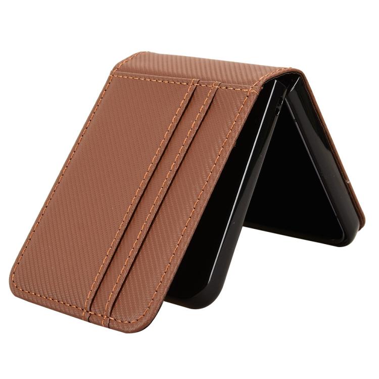 For ZTE nubia Flip3 Card Slot PU Leather PC Phone Case