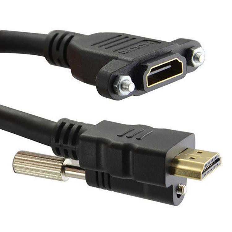 HDMI to HDMI Fixed Panel HD Extension Cable, Length: 1.5m - Black