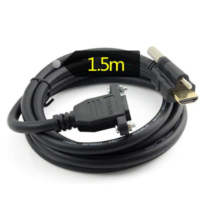 HDMI to HDMI Fixed Panel HD Extension Cable, Length: 1.5m - Black