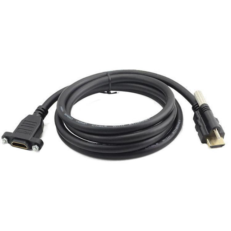 HDMI to HDMI Fixed Panel HD Extension Cable, Length: 1.5m - Black