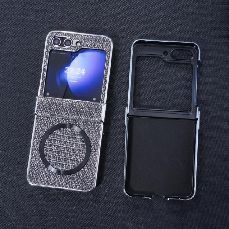 For Samsung Galaxy Z Flip5 Glitter Powder MagSafe Magnetic Fold Phone Case