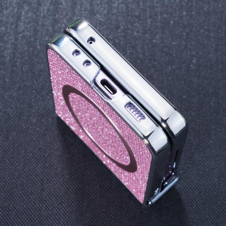 For Samsung Galaxy Z Flip5 Glitter Powder MagSafe Magnetic Fold Phone Case