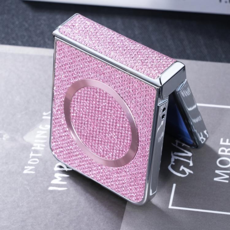 For Samsung Galaxy Z Flip5 Glitter Powder MagSafe Magnetic Fold Phone Case