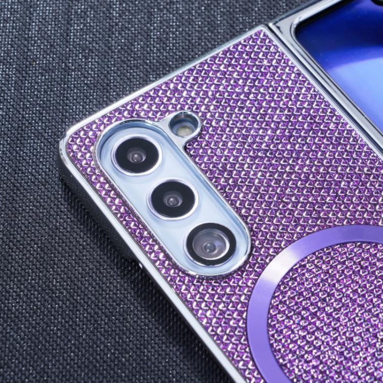 For Samsung Galaxy Z Fold5 Glitter Powder MagSafe Magnetic Fold Phone Case