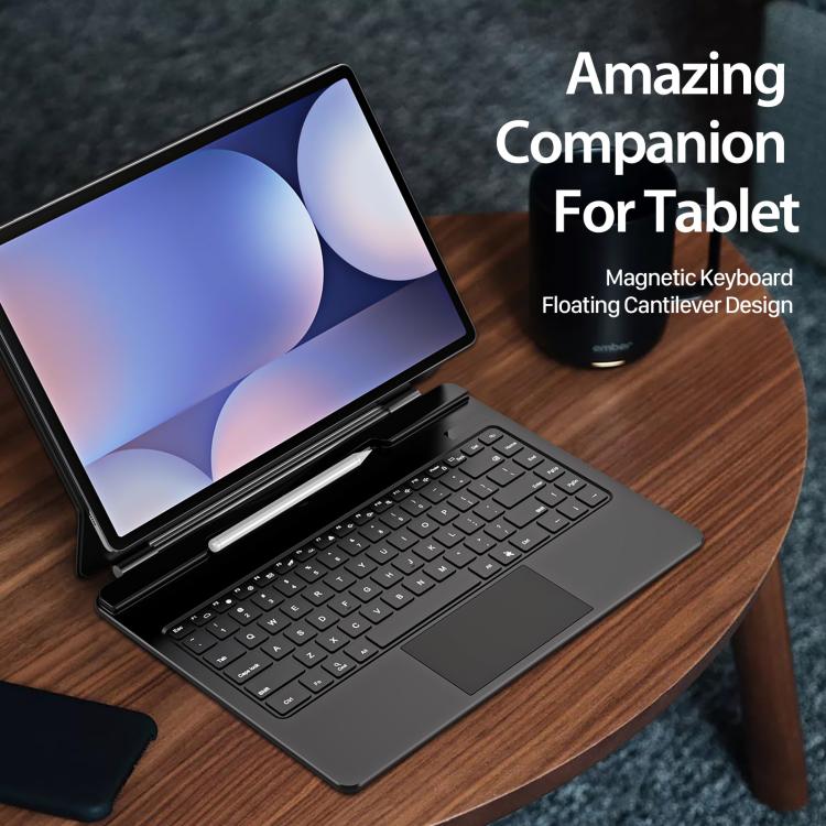 For Samsung Galaxy Tab S11 Ultra DUX DUCIS MK Series Magnetic Wireless Bluetooth Keyboard Tablet Case - Black