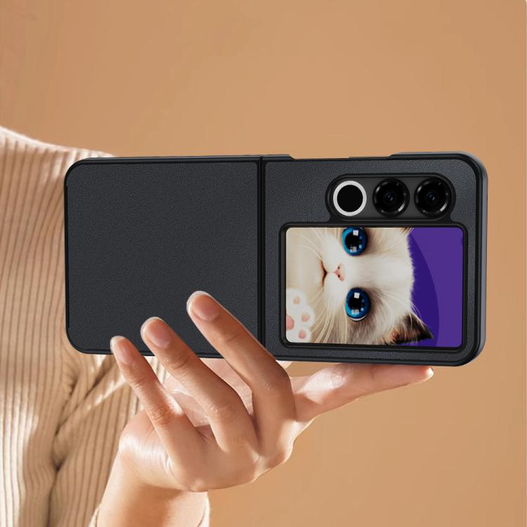 For ZTE nubia Flip2 Ultra-thin Plain Skin Leather Phone Case
