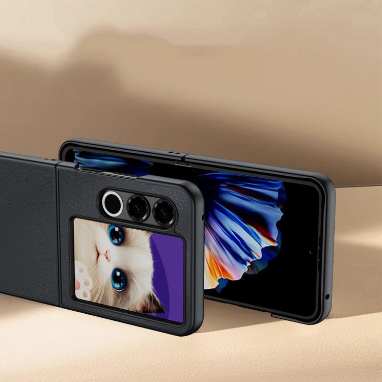 For ZTE nubia Flip2 Ultra-thin Plain Skin Leather Phone Case