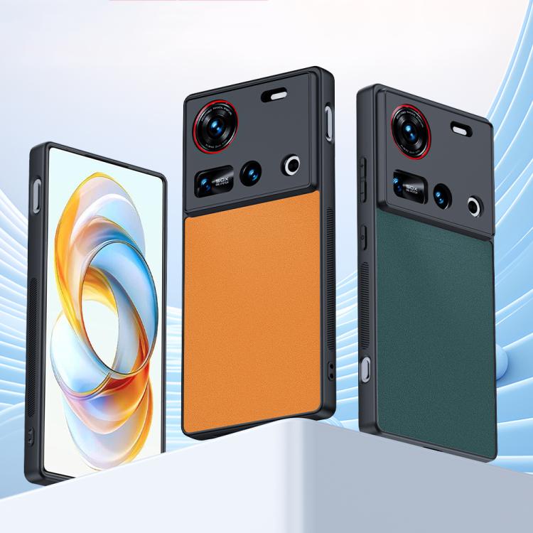 For ZTE nubia Z70 Ultra Ultra-thin Plain Skin Leather Phone Case