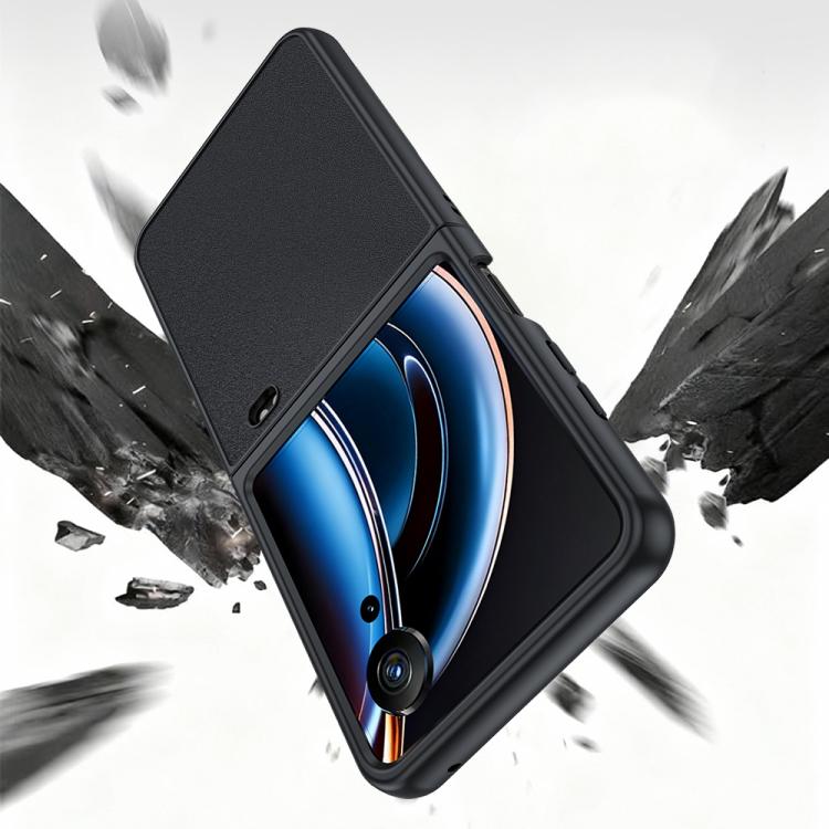 For ZTE nubia Flip3 Ultra-thin Plain Skin Leather Phone Case