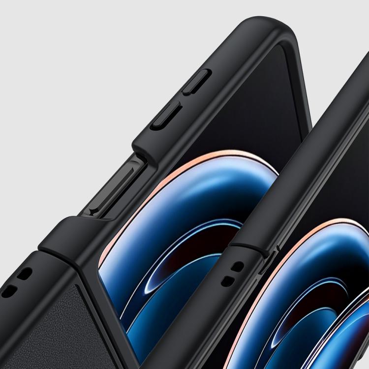 For ZTE nubia Flip3 Ultra-thin Plain Skin Leather Phone Case