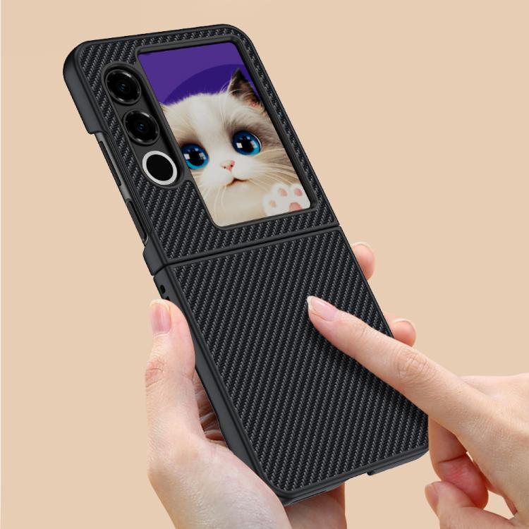 For ZTE nubia Flip2 Carbon Fiber Texture Printing Phone Case