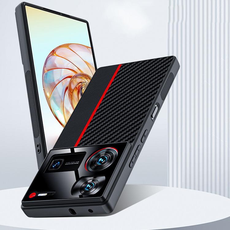 For ZTE nubia Z60 Ultra Carbon Fiber Texture Printing Phone Case