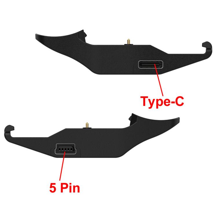 For Garmin T5 / T15 / TT10 Dog Collar Portable Dual Port Dog Tracker Charger - Black