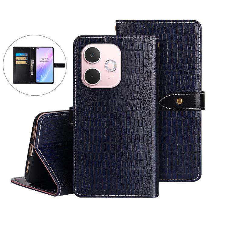 For OPPO A5 Pro 5G Global idewei Crocodile Texture Leather Phone Case