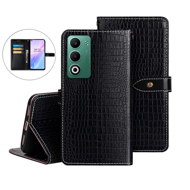 For OPPO A5 5G idewei Crocodile Texture Leather Phone Case