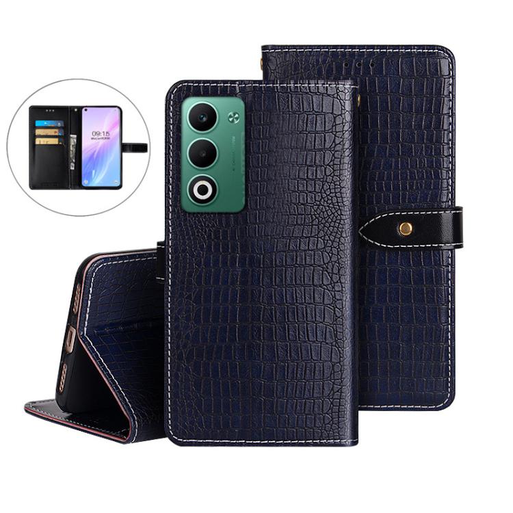 For OPPO A5 5G idewei Crocodile Texture Leather Phone Case