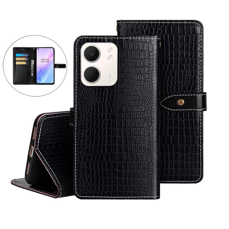 For OPPO A5x idewei Crocodile Texture Leather Phone Case