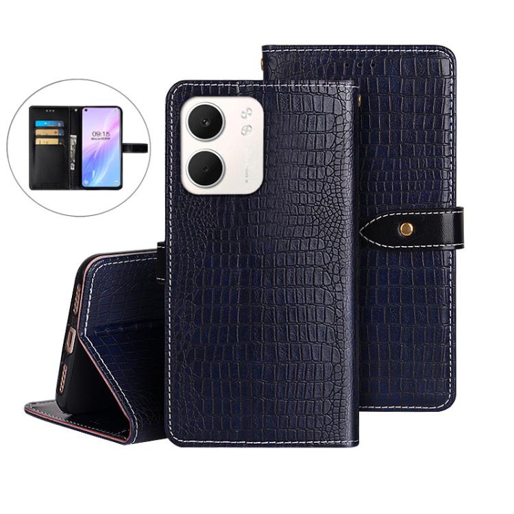 For OPPO A5x idewei Crocodile Texture Leather Phone Case