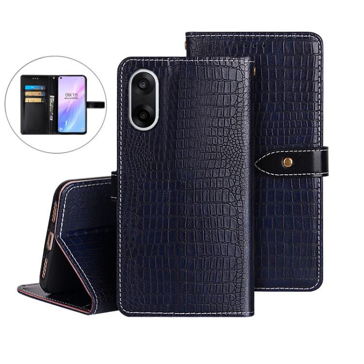 For OnePlus Nord CE5 / Ace 5 Racing idewei Crocodile Texture Leather Phone Case