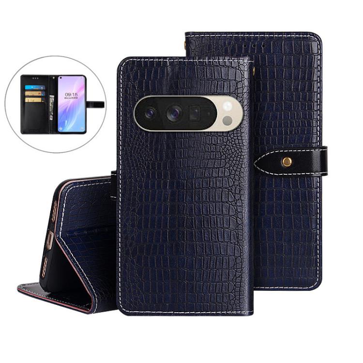 For Google Pixel 10 Pro XL idewei Crocodile Texture Leather Phone Case