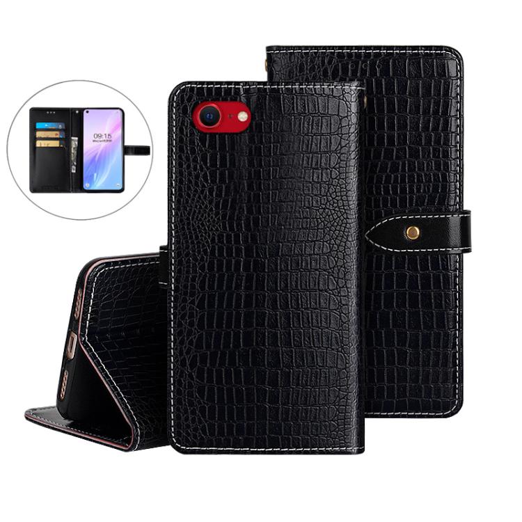 For iPhone 17e / 16e idewei Crocodile Texture Leather Phone Case