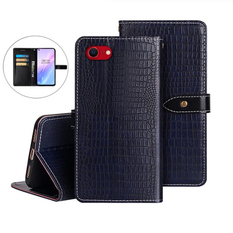 For iPhone 17e / 16e idewei Crocodile Texture Leather Phone Case