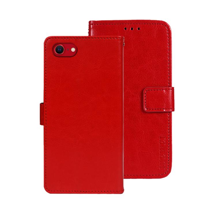 For iPhone 17e / 16e idewei Crazy Horse Texture Leather Phone Case