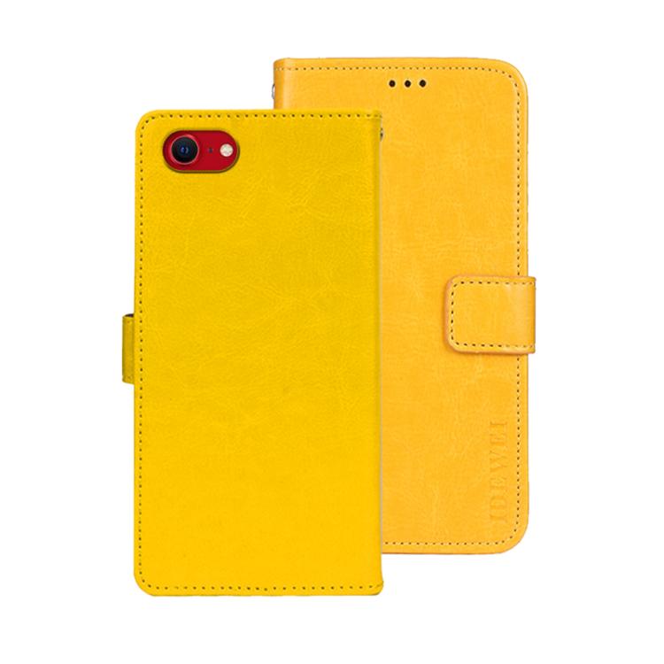 For iPhone 17e / 16e idewei Crazy Horse Texture Leather Phone Case