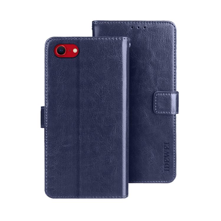 For iPhone 17e / 16e idewei Crazy Horse Texture Leather Phone Case