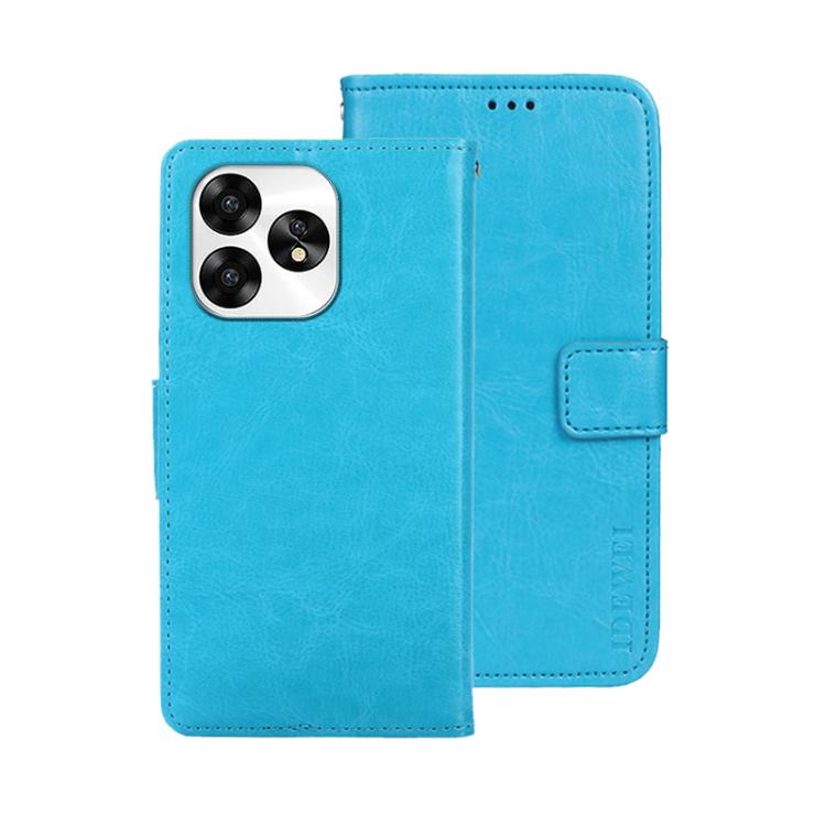 For Umidigi A15 idewei Crazy Horse Texture Leather Phone Case