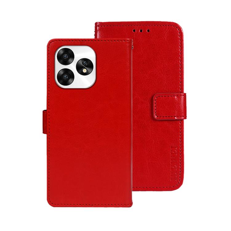 For Umidigi A15 idewei Crazy Horse Texture Leather Phone Case