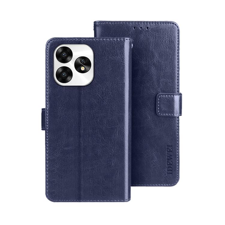 For Umidigi A15 idewei Crazy Horse Texture Leather Phone Case