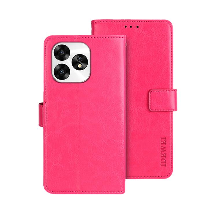 For Umidigi A15 idewei Crazy Horse Texture Leather Phone Case