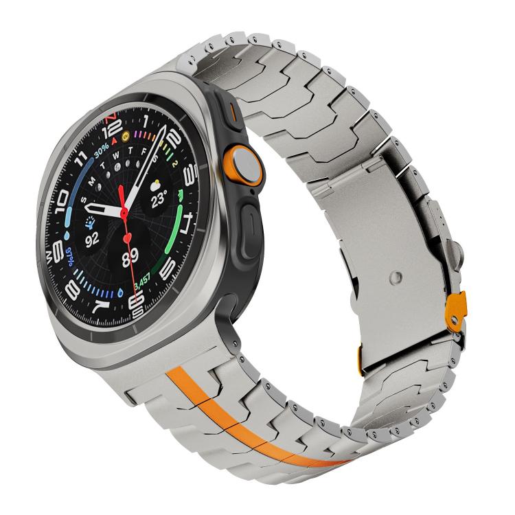 For Samsung Galaxy Watch Ultra 47mm / Ultra 2025 Split Safety Buckle Titanium Alloy Watch Band