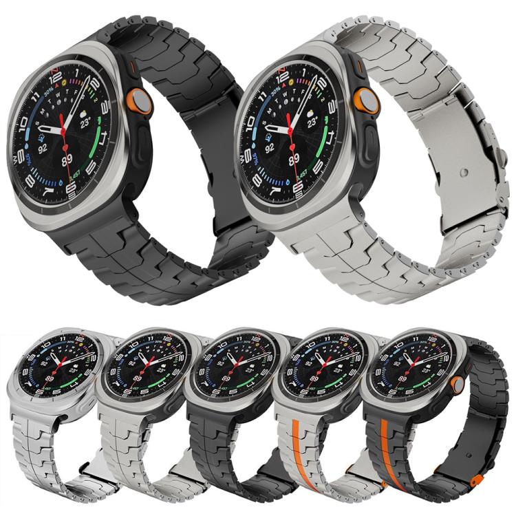 For Samsung Galaxy Watch Ultra 47mm / Ultra 2025 Split Safety Buckle Titanium Alloy Watch Band