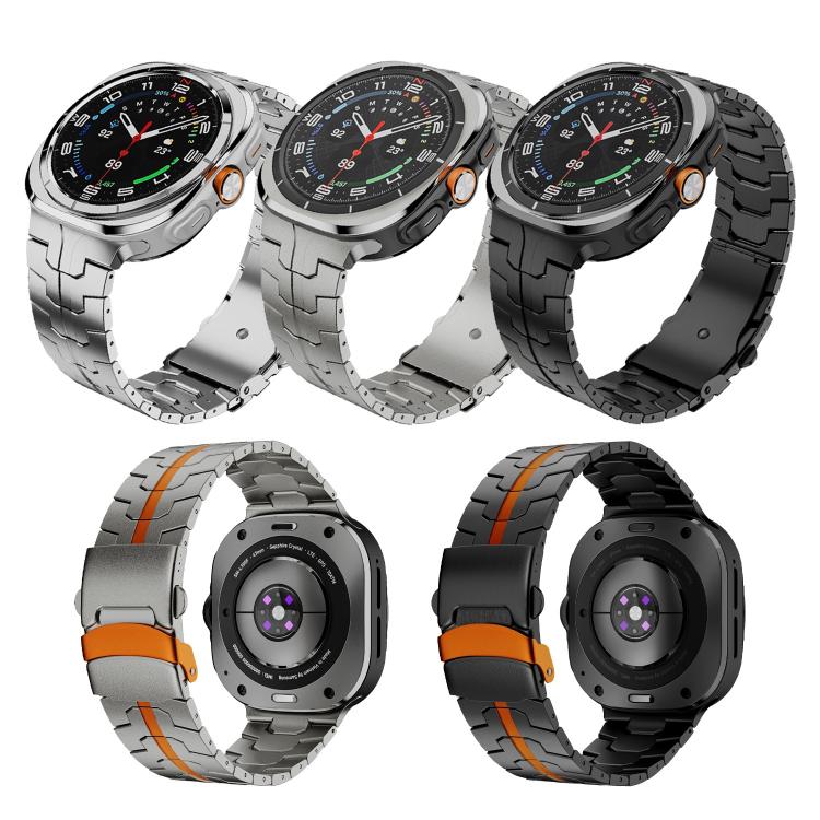 For Samsung Galaxy Watch Ultra 47mm / Ultra 2025 Split Safety Buckle Titanium Alloy Watch Band