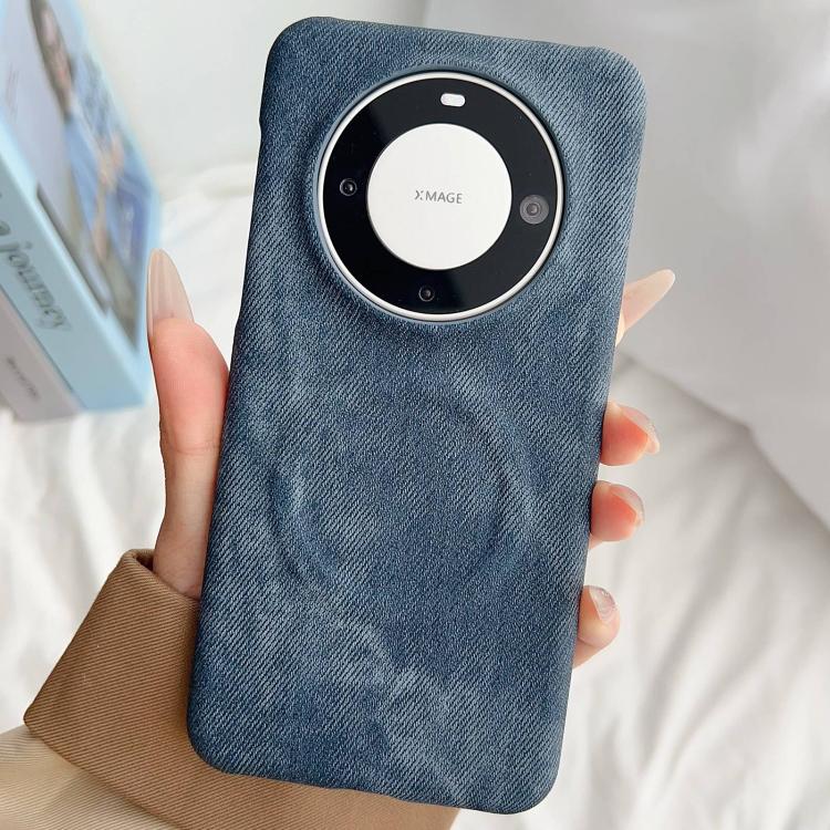 For Huawei Mate 60 Denim MagSafe Magnetic PC + PU Phone Case