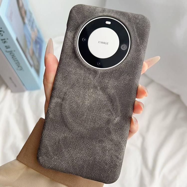 For Huawei Mate 60 Denim MagSafe Magnetic PC + PU Phone Case