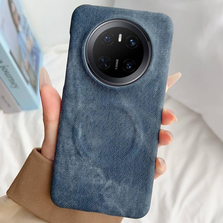 For Huawei Mate 70 Denim MagSafe Magnetic PC + PU Phone Case