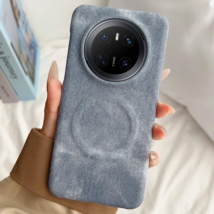 For Huawei Mate 70 Denim MagSafe Magnetic PC + PU Phone Case