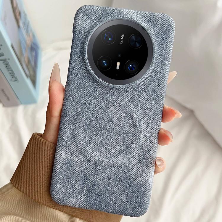 For Huawei Mate 70 Pro Denim MagSafe Magnetic PC + PU Phone Case