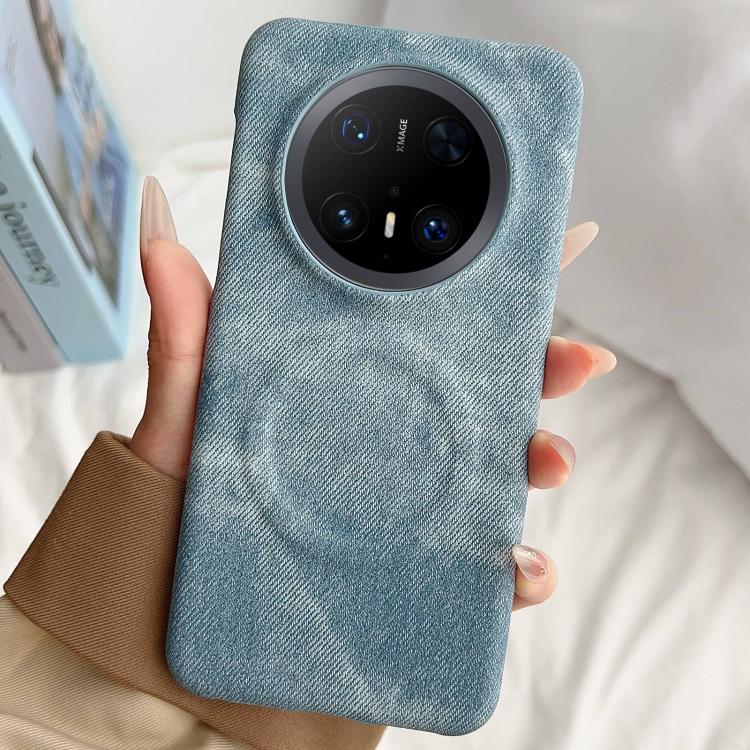For Huawei Mate 70 Pro Denim MagSafe Magnetic PC + PU Phone Case
